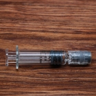 CBD Oil Cartridge Vapor Accessories Glass 1ml Luer Lock Syringe With Measurement Mark