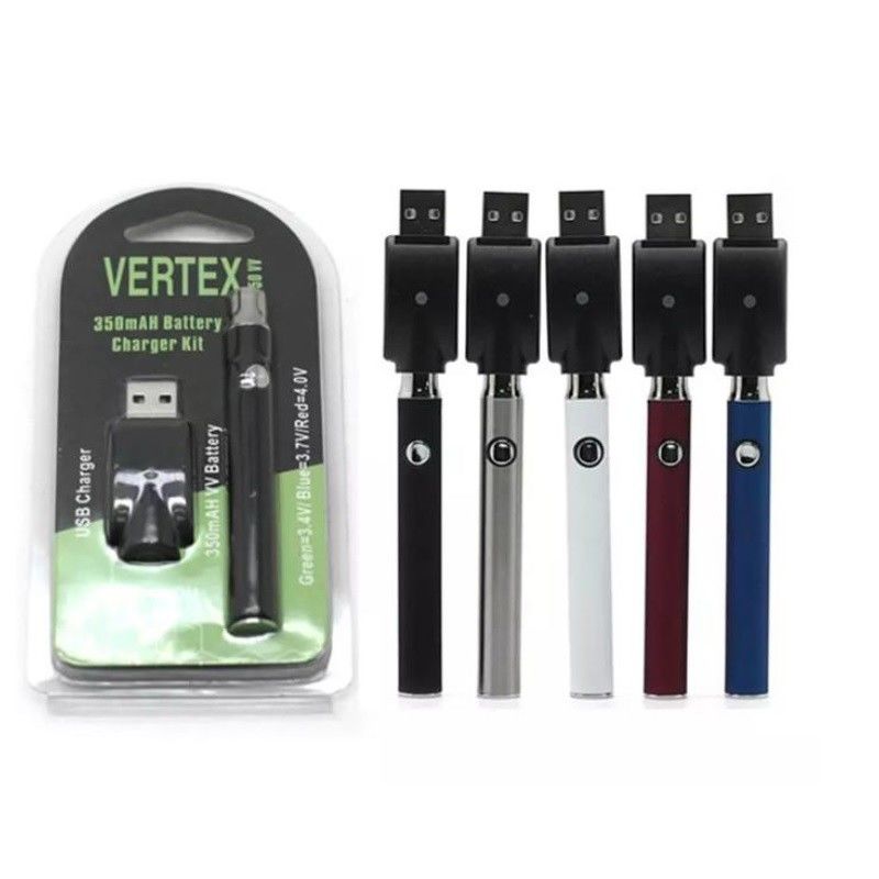 350mAh Vertex Preheat Battery Variable Voltage Blister Kit With 510 USB Charger
