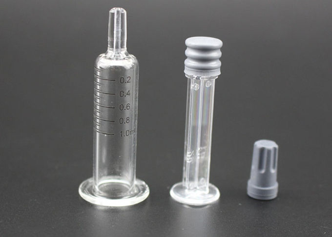 Seringa de vidro do fechamento da seringa 1ml Luer de Mark da medida para o cartucho do óleo de CBD